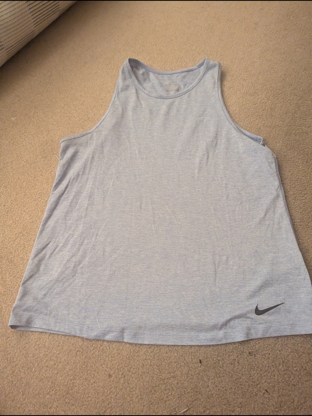 Nike Women's Light Blue Sleeveless Tank Top